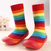 Load image into Gallery viewer, Newborn Baby Boys Girls Socks With Anti-Slip Soft Rubber Soled Outdoor Foot Socks Infant Children Animal Cartoon Floor Booties